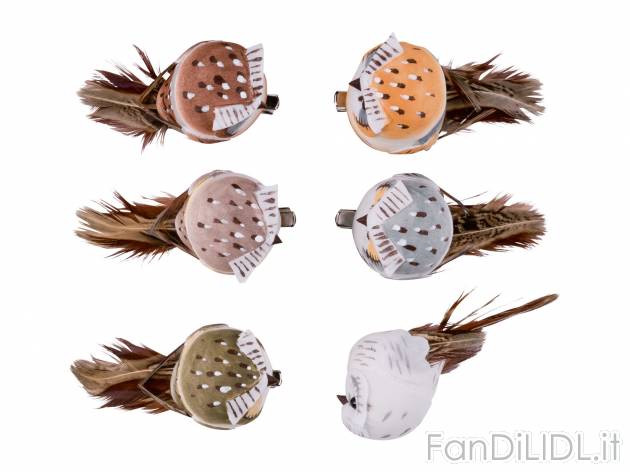 Decorazioni con clip Melinera, prezzo 3.99 &#8364;  
6 o 4 pezzi
Caratteristiche