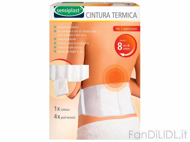 Fascia termica, cerotti termici XXL o cerotti termici per dolori mestruali Sensiplast, ...