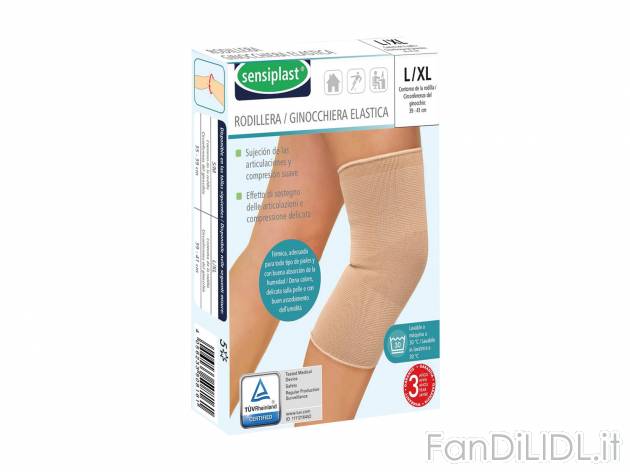 Fascia elastica Sensiplast, prezzo 3.99 &#8364; 
Taglie: S-XL 
- Effetto di ...