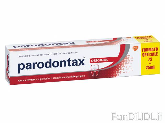 Dentifricio Original , prezzo 2.69 € 
- Aiuta a fermare e a prevenire il sanguinamento ...