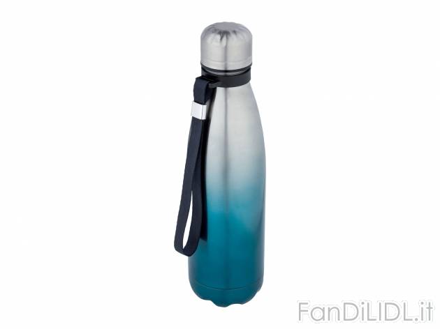 Borraccia termica Ernesto, prezzo 5.99 € 
0,5 L 
- Isolamento a doppio strato
- ...