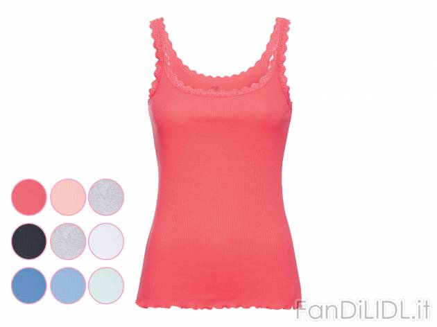 Canotta da donna con pizzo, 3 pezzi Esmara Lingerie, prezzo 8.99 € 
Misure: S-L
Taglie ...