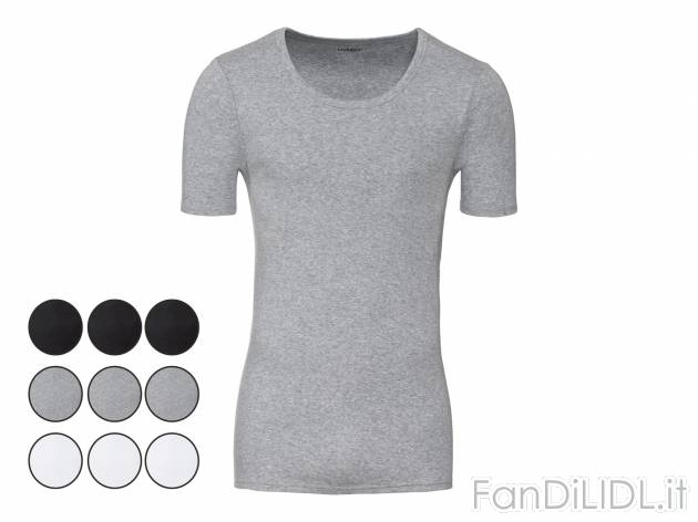 T-shirt intima da uomo, 3 pezzi Livergy, prezzo 9.99 &#8364; 
Misure: M-XL 
- ...