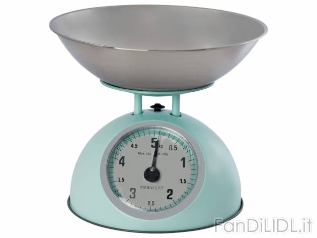 Bilancia meccanica da cucina Ernesto, prezzo 14.99 € 
- Per pesare fino a 5 kg
- ...