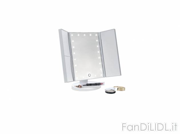 Specchio a LED per il trucco Miomare, prezzo 19.99 &#8364; 
- Specchio con LED ...