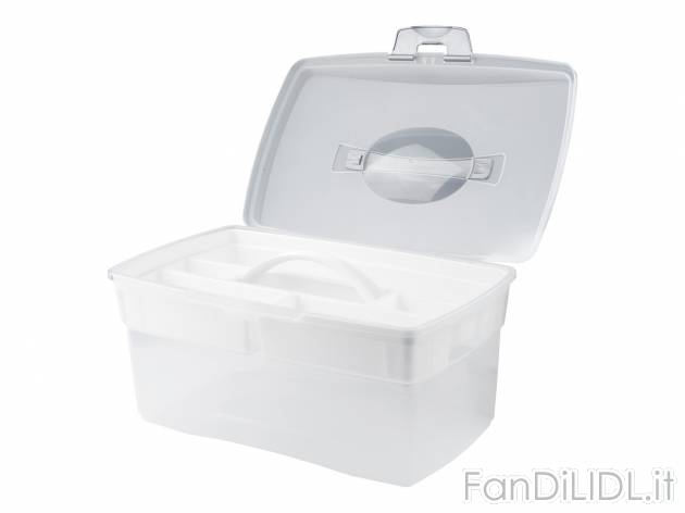 Box portaoggetti per cucito Crelando, prezzo 6.99 € 
- Con inserto a scomparti
- ...