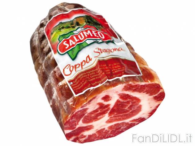 Coppa stagionata , prezzo 6,99 &#8364; per Al kg 
- Dal gusto pieno e gradevole
- ...