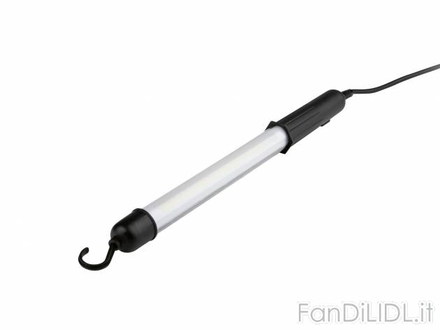 Lampada LED con gancio Parkside, prezzo 9.99 &#8364; 
- COB-LED a risparmio ...