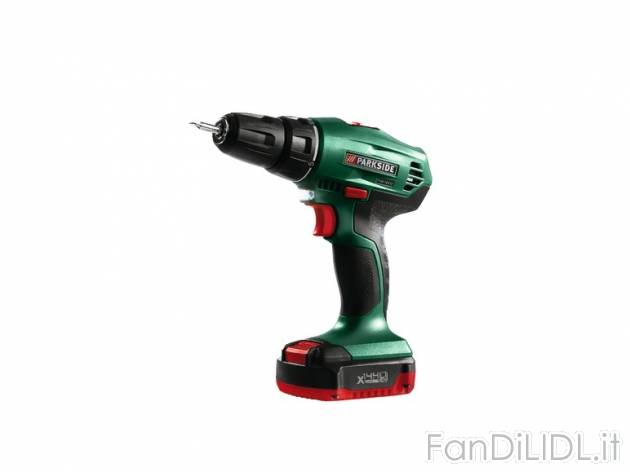 Trapano avvitatore ricaricabile Parkside, prezzo 39,99 &#8364; per Alla confezione ...