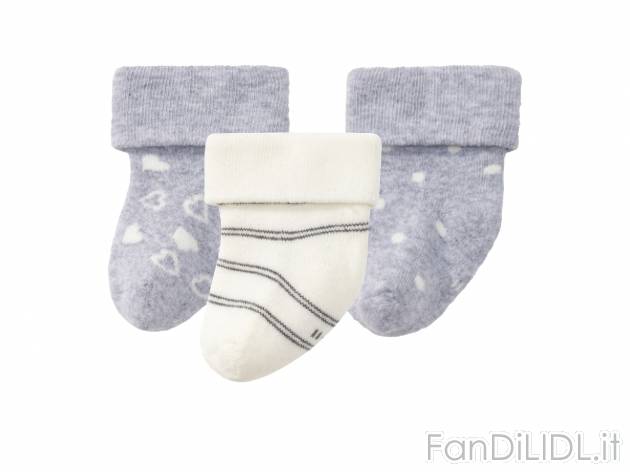 Calzini per neonati Lupilu Pure Collection, prezzo 2.99 &#8364; 
3 paia - Misure: ...