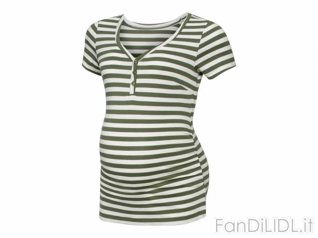 T-shirt premaman Esmara Lingerie, prezzo 6.99 &#8364; 
Misure: S-L 
- Con cotone ...