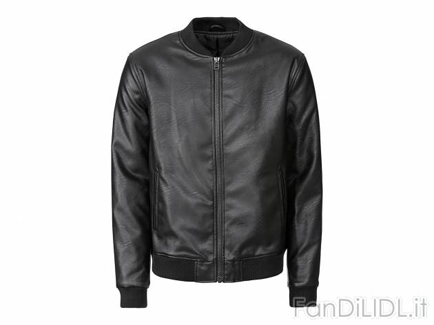 Giubbino in ecopelle da uomo Livergy, prezzo 27.99 &#8364; 
Misure: 46-56
Taglie ...