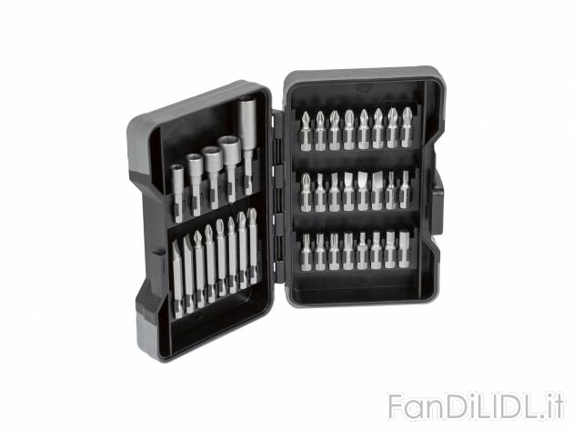 Punte per trapano o per avvitatore Parkside, prezzo 5.99 € 
15 o 37 pezzi 
- ...