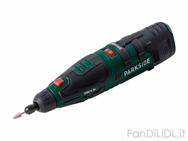 Levigatrice a penna multifunzione ricaricabile Parkside, prezzo 19.99 € 
- Batteria ...