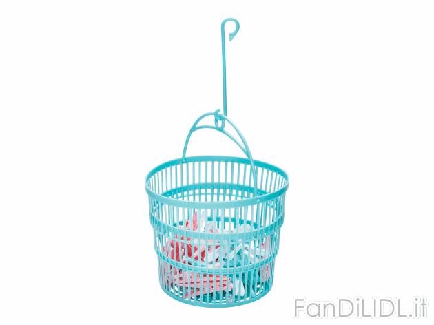 Set mollette per bucato o cestino telescopico con mollette AquaPur, prezzo 3.49 ...