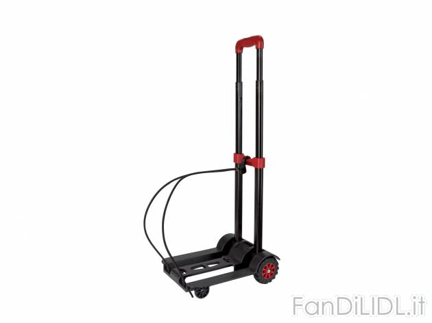 Carrello pieghevole da trasporto Parkside, prezzo 12.99 € 
- Manico estraibile ...