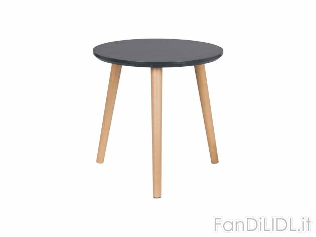 Tavolino Livarno Living, prezzo 14.99 € 
Ø 40 cm 
- Piano d’appoggio laccato
- ...