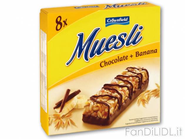 Barrette muesli cereali , prezzo 1,35 &#8364; per Alla confezione 
- Energia ...