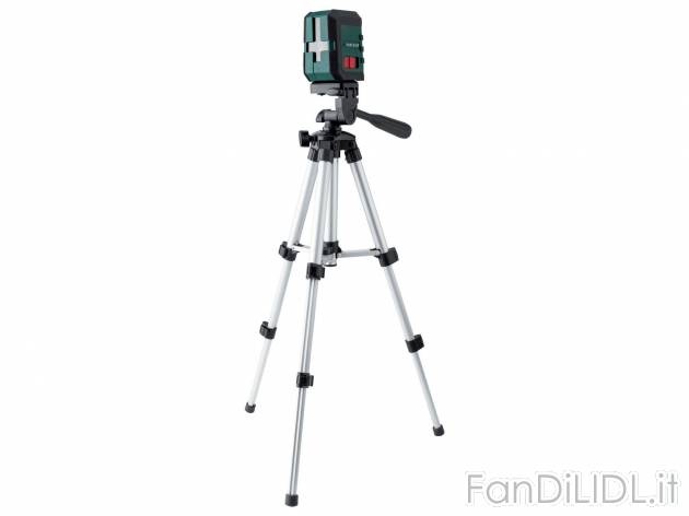 Livella laser a croce con treppiede Parkside, prezzo 29.99 € 
- Testa inclinabile ...