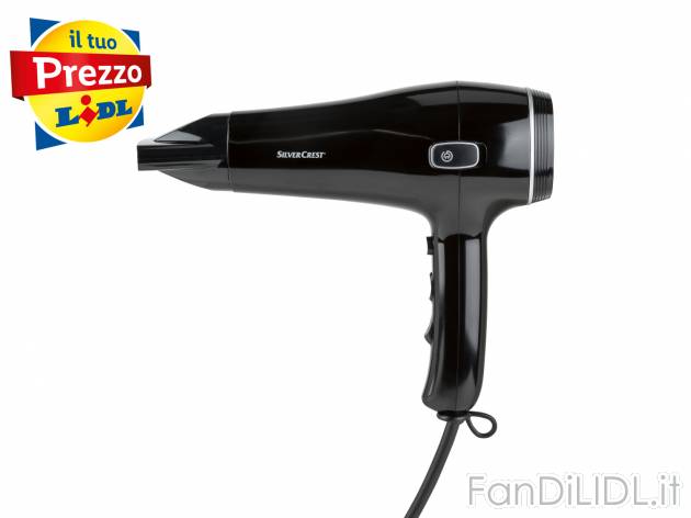 Asciugacapelli agli ioni con avvolgicavo automatico Silvercrest Personal Care, prezzo ...