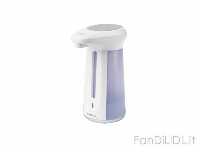 Dispenser automatico per sapone Silvercrest, prezzo 8.99 € 
- Con sensore di ...