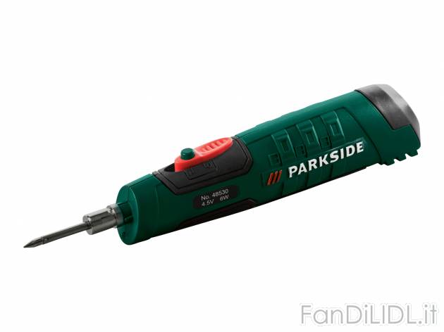 Saldatore a batteria Parkside, prezzo 9.99 € 
- 6 W
- Max. temperatura di lavoro: ...