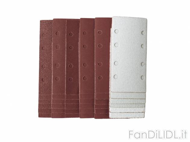 Set carta abrasiva per levigatrice orbitale o per smerigliatrice eccentrica Parkside, ...