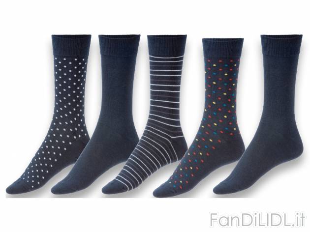 Calze da uomo Livergy, prezzo 4.99 &#8364; 
5 paia - Misure: 39-46
Taglie disponibili

Caratteristiche

- ...