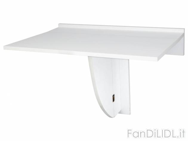 Tavolo pieghevole da parete Livarno Living, prezzo 24.99 € 
- Con supporti inclinabili ...