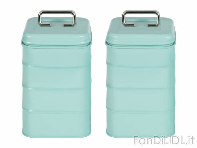 Contenitore in metallo Ernesto, prezzo 6.99 &#8364; 
1 o 2 pezzi 
- Coperchio ...