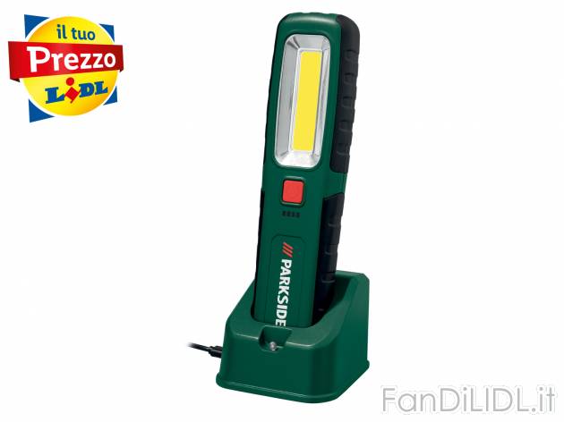 Lampada da lavoro ricaricabile Parkside, prezzo 14.99 &#8364; 
- 3 funzioni ...