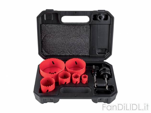 Set frese a tazza Parkside, prezzo 14.99 &#8364; 
9 pezzi 
- Adatto per tutti ...