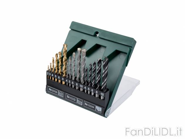 Set punte per trapano Parkside, prezzo 4.99 &#8364; 
16 pezzi
Caratteristiche

- ...