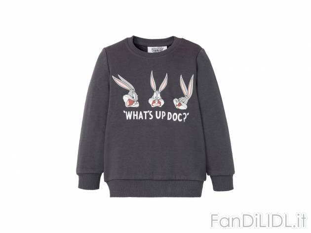 Felpa da bambina LOL, Hello Kitty, Bugs Bunny Oeko-tex, prezzo 6.99 € 
Misure: ...