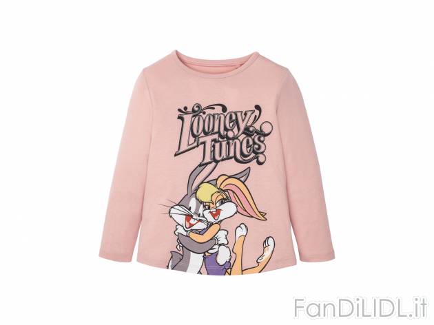 Maglia a maniche lunghe da bambina LOL, Hello Kitty, Looney Tunes Oeko-tex, prezzo ...