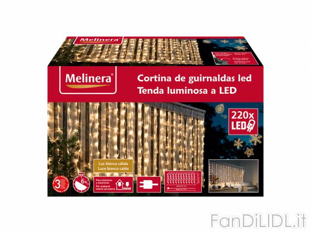 Tenda luminosa a LED Melinera, prezzo 17.99 &#8364; 
- Per ambienti interni ...