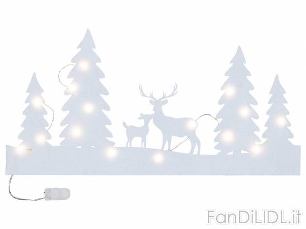 Decorazione per finestre con LED Melinera, prezzo 2.49 &#8364; 
- Catena luminosa ...