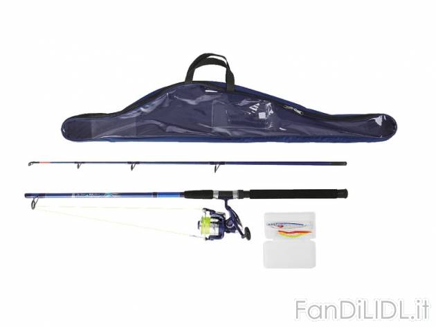 Set completo per la pesca Crivit Outdoor, prezzo 24,99 &#8364; per Al set 
- ...