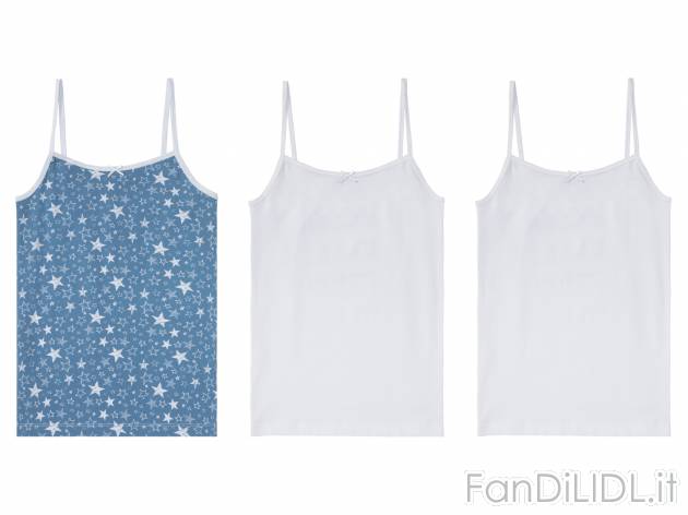 Canotta da bambina Pepperts, prezzo 5.99 &#8364; 
3 pezzi - Misure: 6-14 anni
Taglie ...