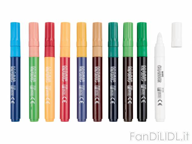 Pennarelli magici United Office, prezzo 1.99 &#8364; 
10 pezzi 
- Il colore ...