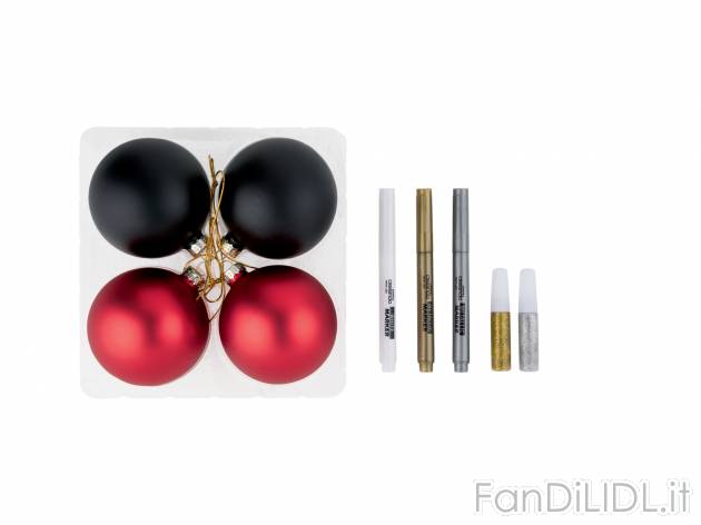 Set per dipingere le palline natalizie Crelando, prezzo 3.99 &#8364; 
- &Oslash; ...