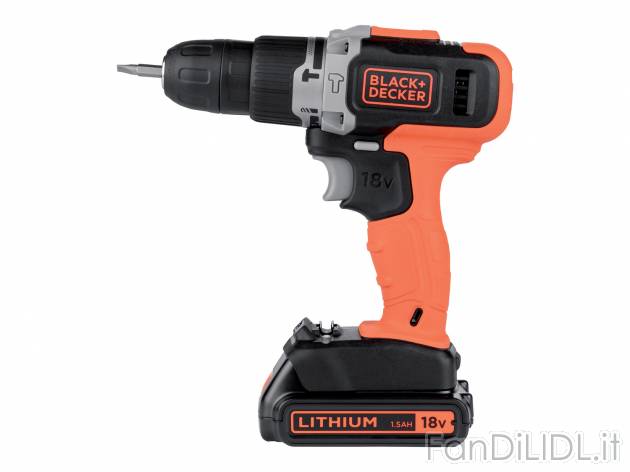 Trapano avvitatore a percussione ricaricabile Black & Decker, prezzo 59.00 € ...
