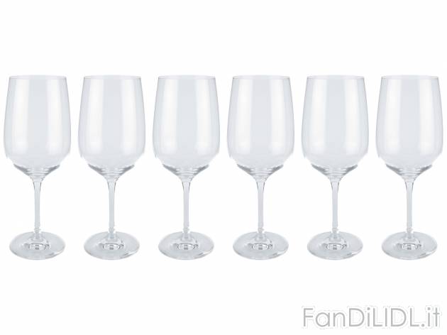 Set bicchieri Ernesto, prezzo 9.99 &#8364; 
6 pezzi 
- In cristallo
- Antigraffio ...