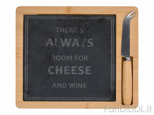 Tagliere con coltello o set coltelli da formaggio Ernesto, prezzo 6.99 &#8364; ...
