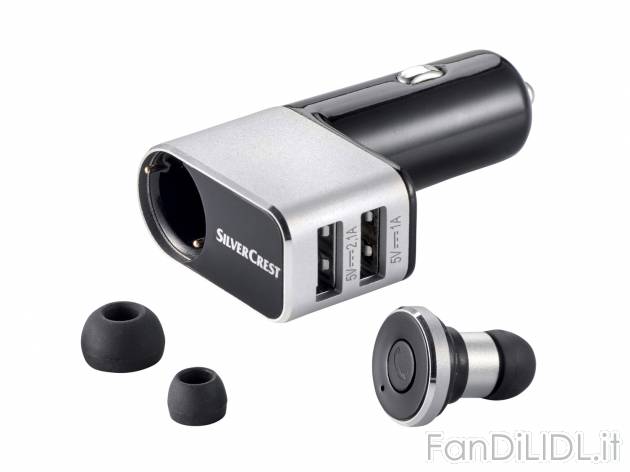 Dispositivo vivavoce con auricolare Bluetooth Silvercrest, prezzo 14.99 &#8364; ...