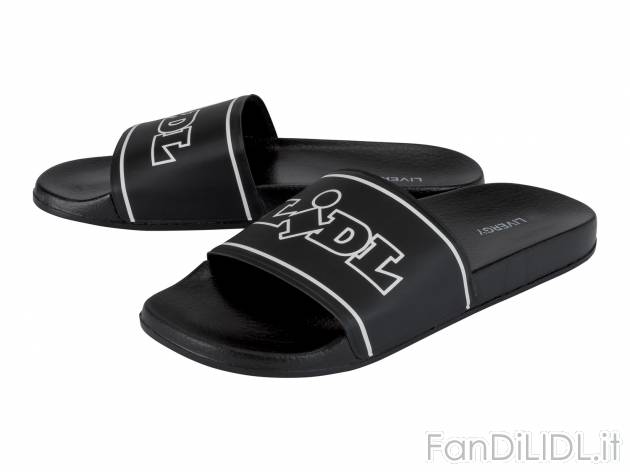 Ciabatte da uomo Lidl Livergy, prezzo 4.99 € 
#lidlciabatte 
- 
Misure: 41-46
Taglie ...