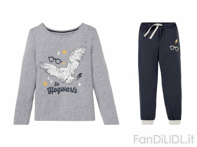Pigiama per bambina Harry Potter Oeko-tex, prezzo 6.99 € 
Misure: 6-14 anni 
- ...