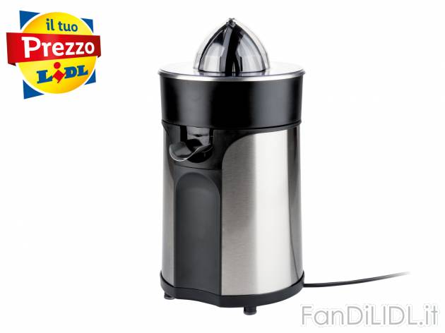 Spremiagrumi elettrico Silvercrest Kitchen Tools, prezzo 19.99 € 
- Cono di pressatura ...