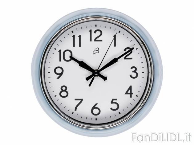 Orologio da parete Auriol, prezzo 4.99 € 
- Batteria inclusa
- 24 x 6 cm (Ø ...