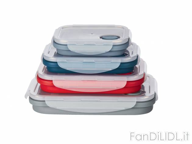 Contenitori salvafreschezza in silicone Ernesto, prezzo 11.99 &#8364; 
4 pezzi ...